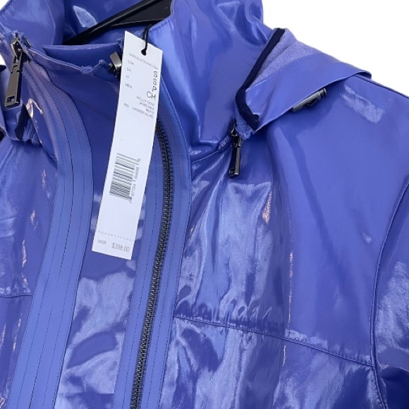 Elie Tahari Molly Light-Weight Rain Coat Size Small in Azure - Picture 7 of 9